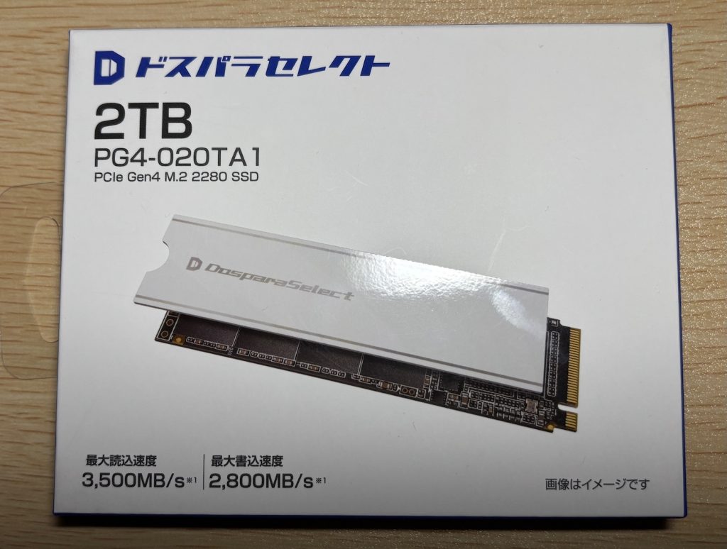 ドスパラセレクトのSSD